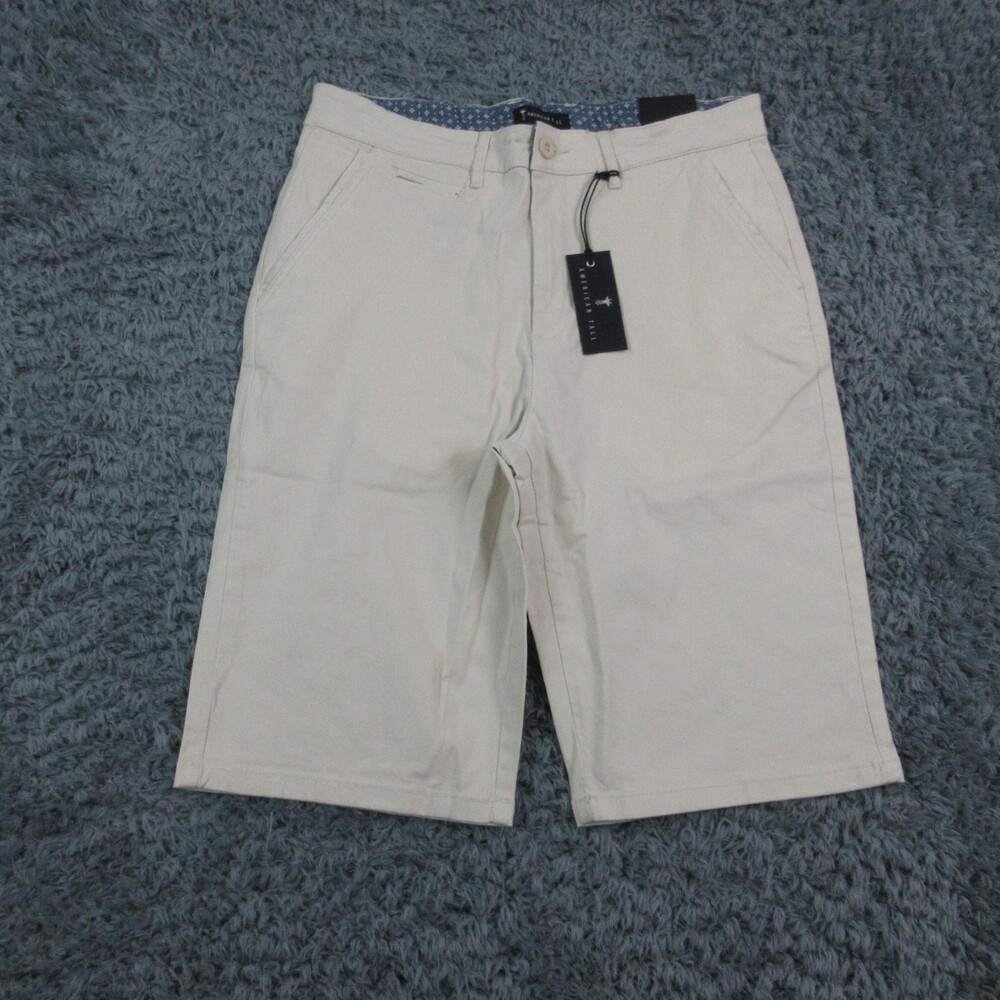 American Tall Shorts Mens 32 Off White Chino Stretch Casual Tall 32x11.5* NWT